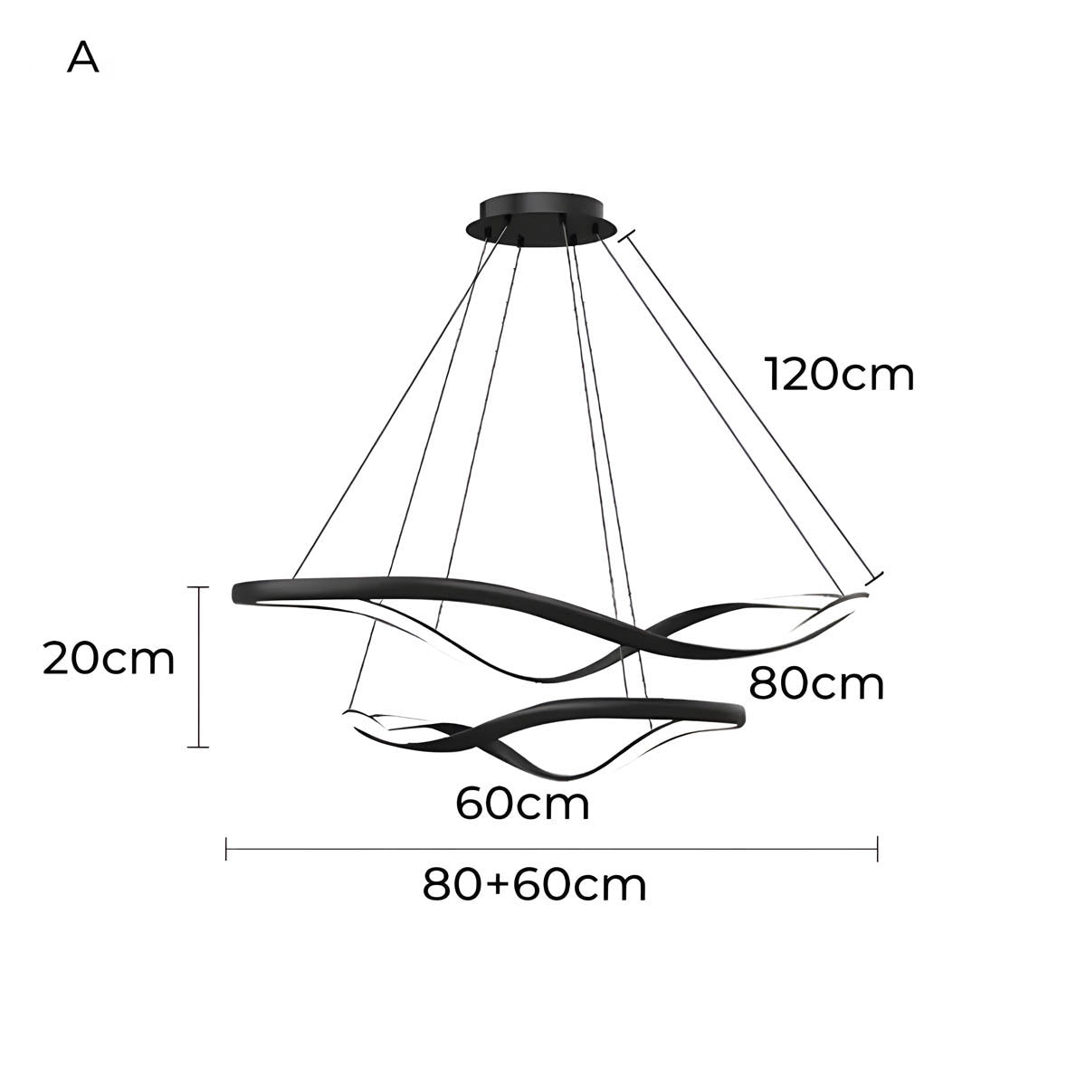 Rowan Beam Aluminum Chandelier — gallery image 18