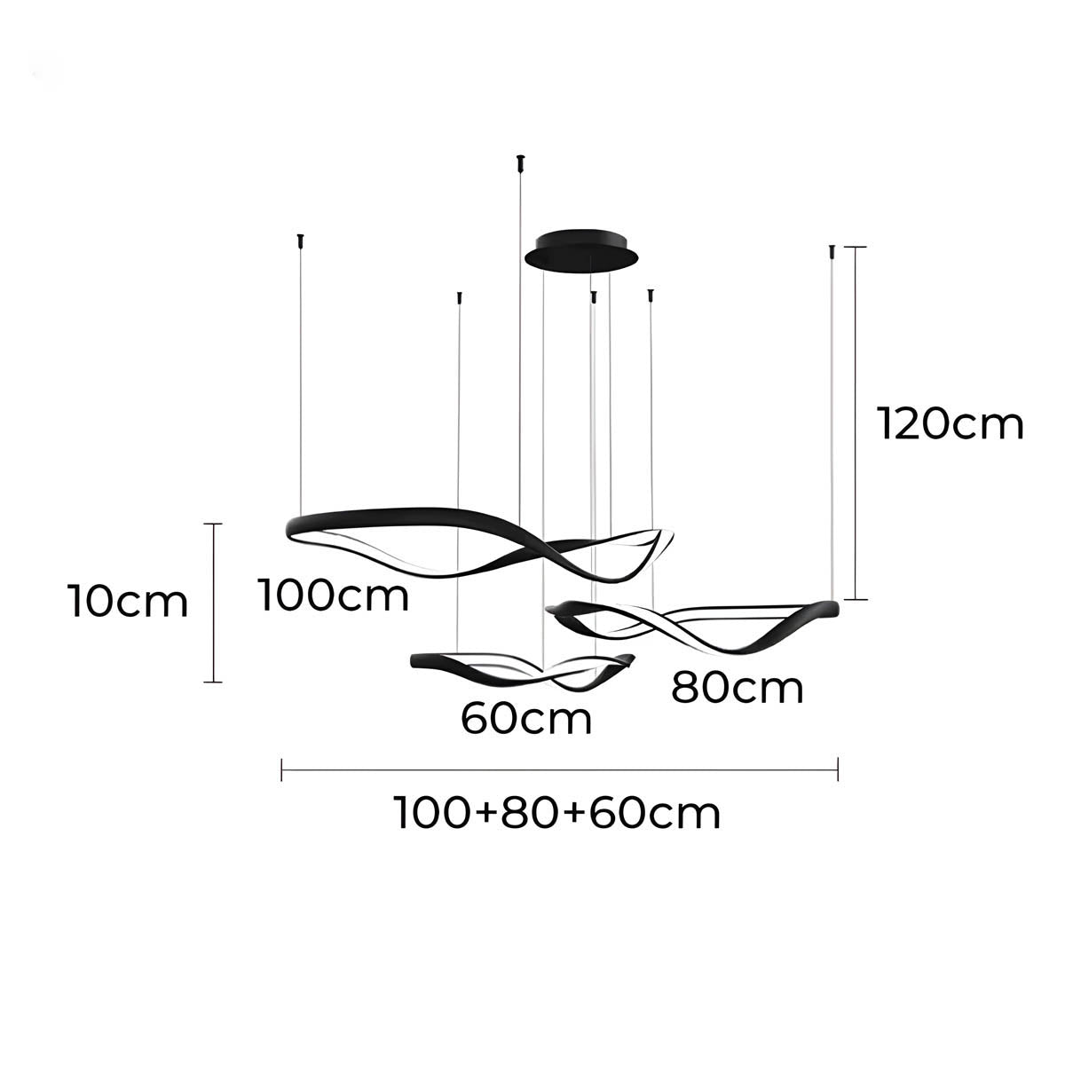 Rowan Beam Aluminum Chandelier — gallery image 23