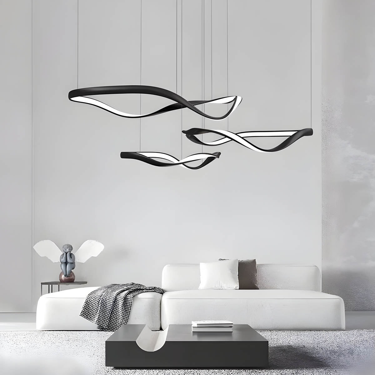 Rowan Beam Aluminum Chandelier — gallery image 11