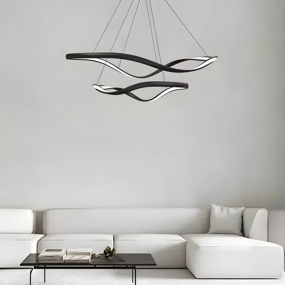 Rowan Beam Aluminum Chandelier — gallery image 8