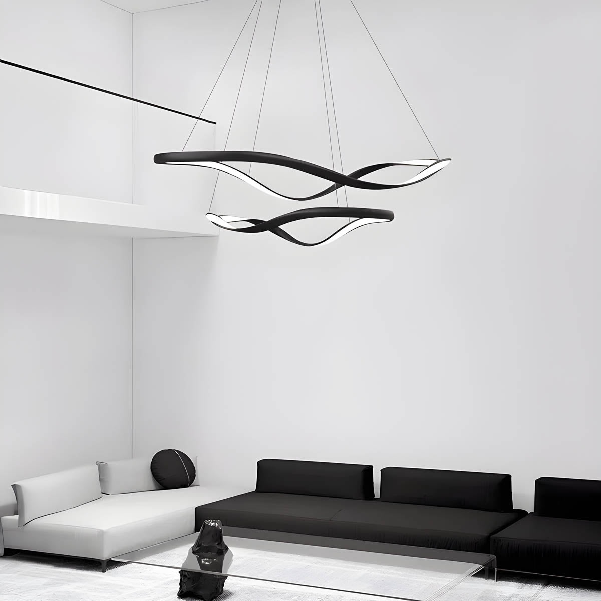 Rowan Beam Aluminum Chandelier — gallery image 10