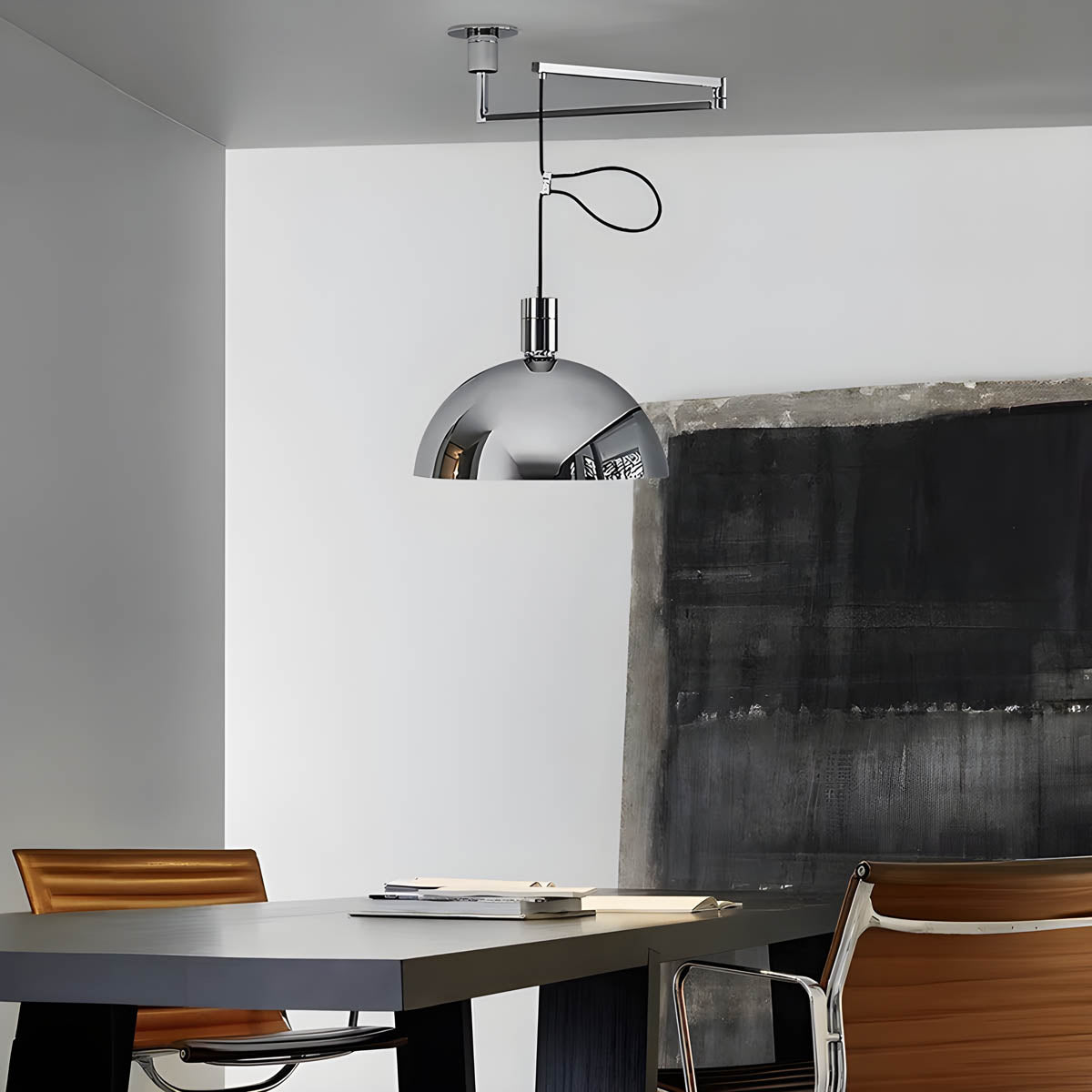 Juniper Beam Glass Chandelier — gallery image 8