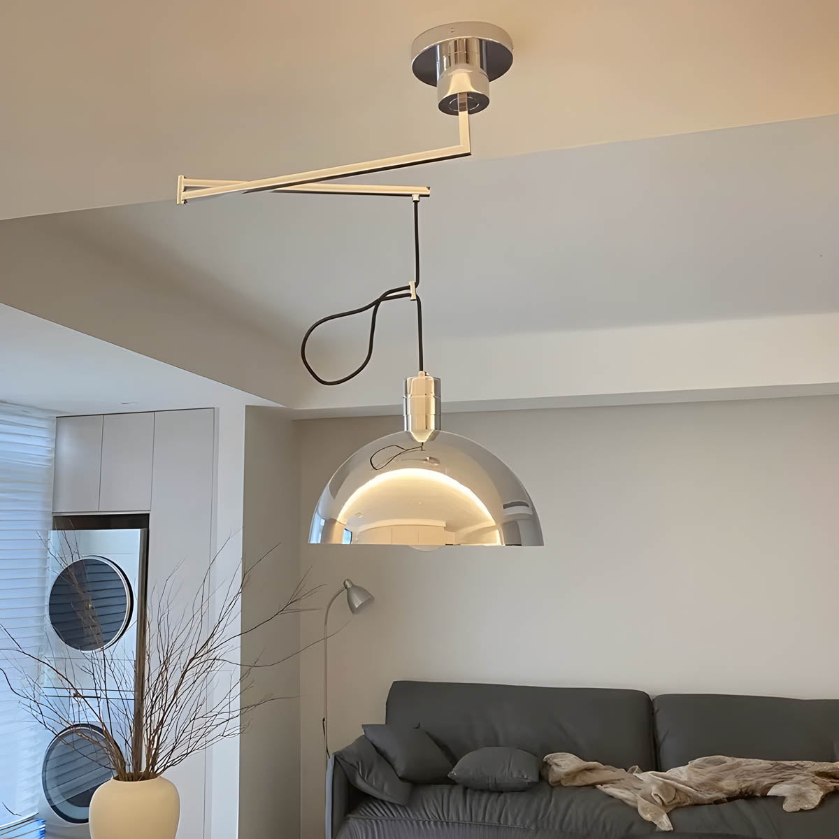 Juniper Beam Glass Chandelier — gallery image 2