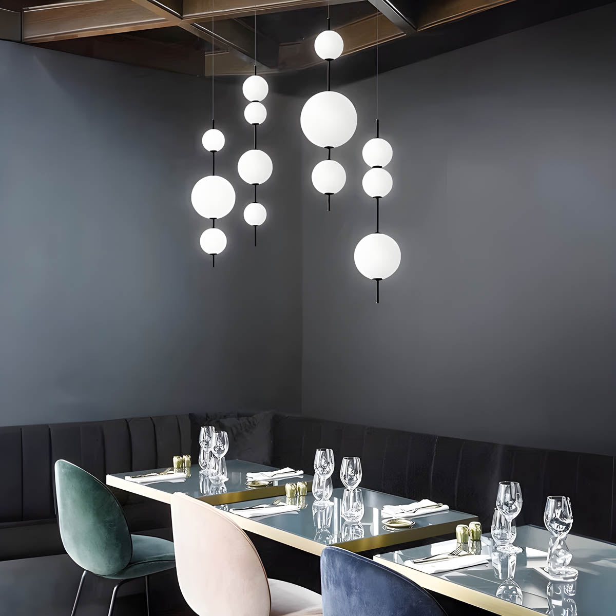 Wren Beam Glass Pendant Light — gallery image 8