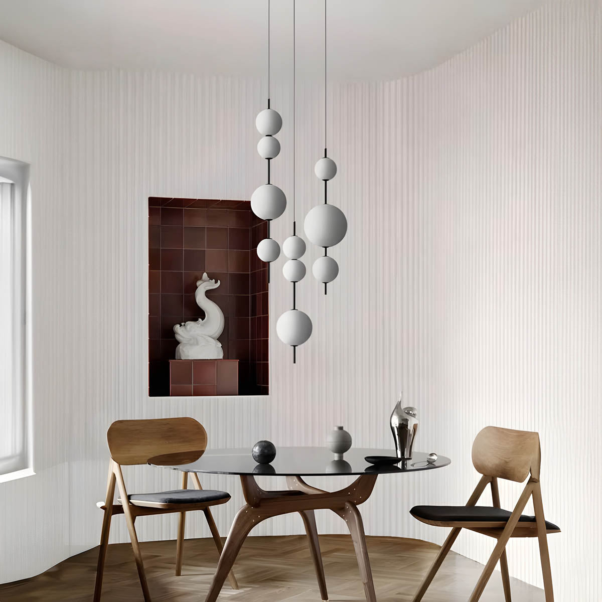 Wren Beam Glass Pendant Light — gallery image 2