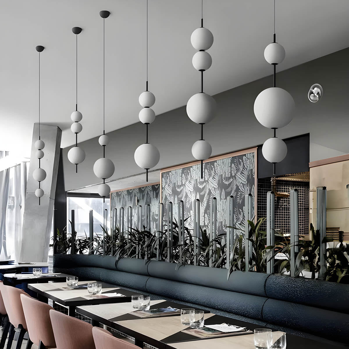 Wren Beam Glass Pendant Light — gallery image 6