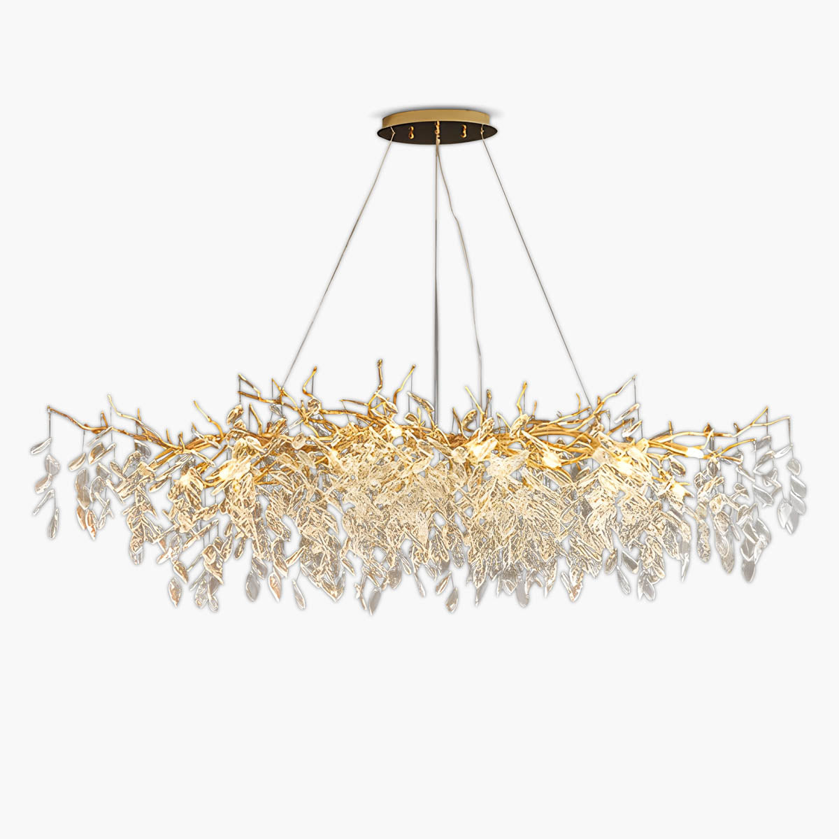 Sorrel Beam Crystal Chandelier — gallery image 1