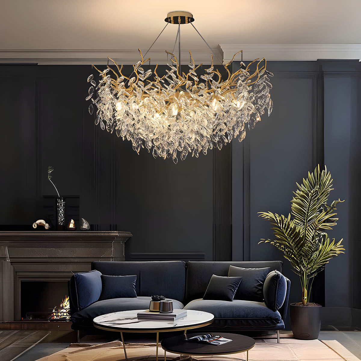 Sorrel Beam Crystal Chandelier — gallery image 4