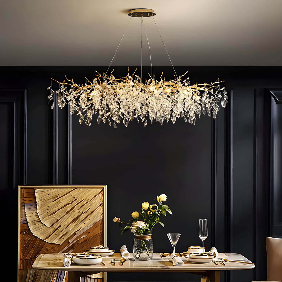 Sorrel Beam Crystal Chandelier — gallery image 14