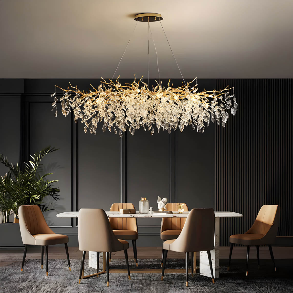 Sorrel Beam Crystal Chandelier — gallery image 2