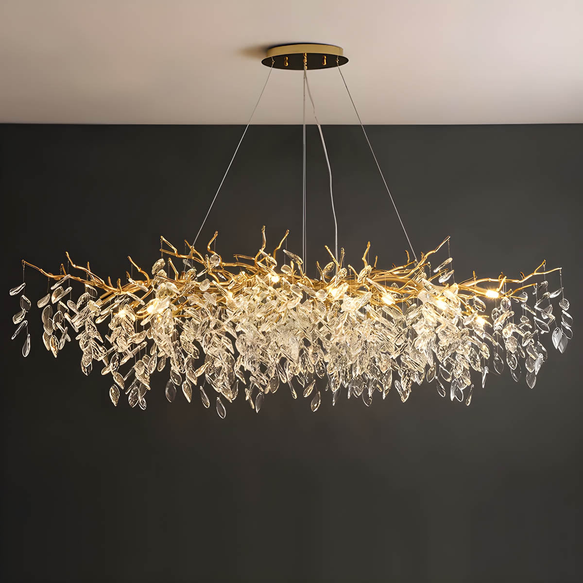 Sorrel Beam Crystal Chandelier — gallery image 3