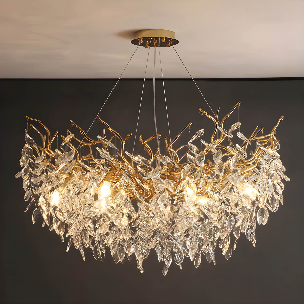 Sorrel Beam Crystal Chandelier — gallery image 7