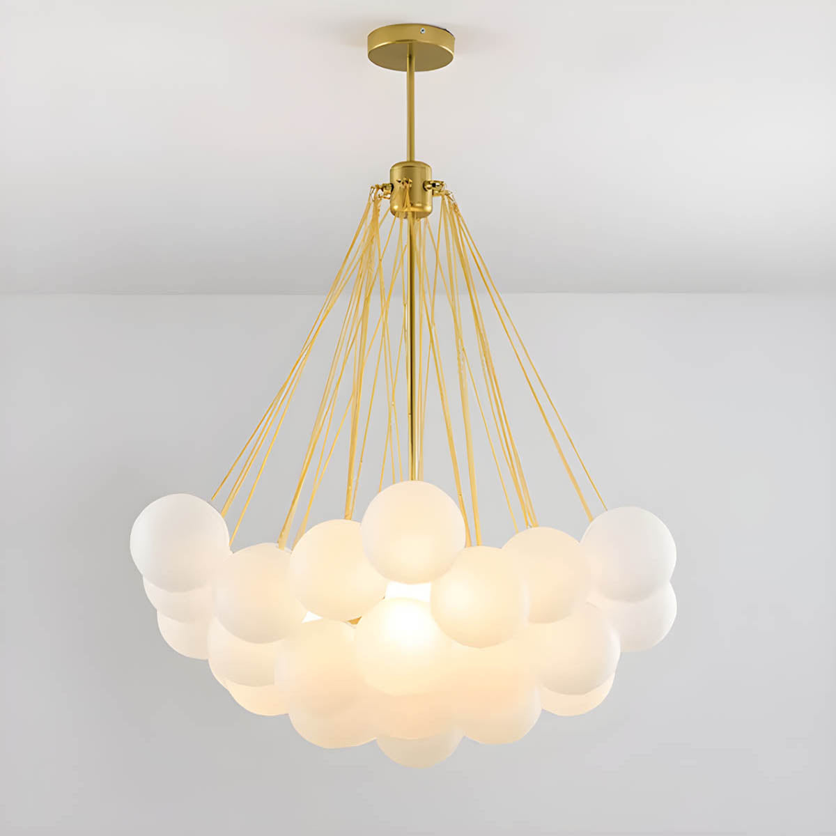 Tilden Beam Glass Cluster Chandelier — gallery image 10