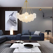 Tilden Beam Glass Cluster Chandelier — gallery image 2