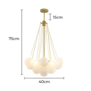 Tilden Beam Glass Cluster Chandelier — gallery image 19