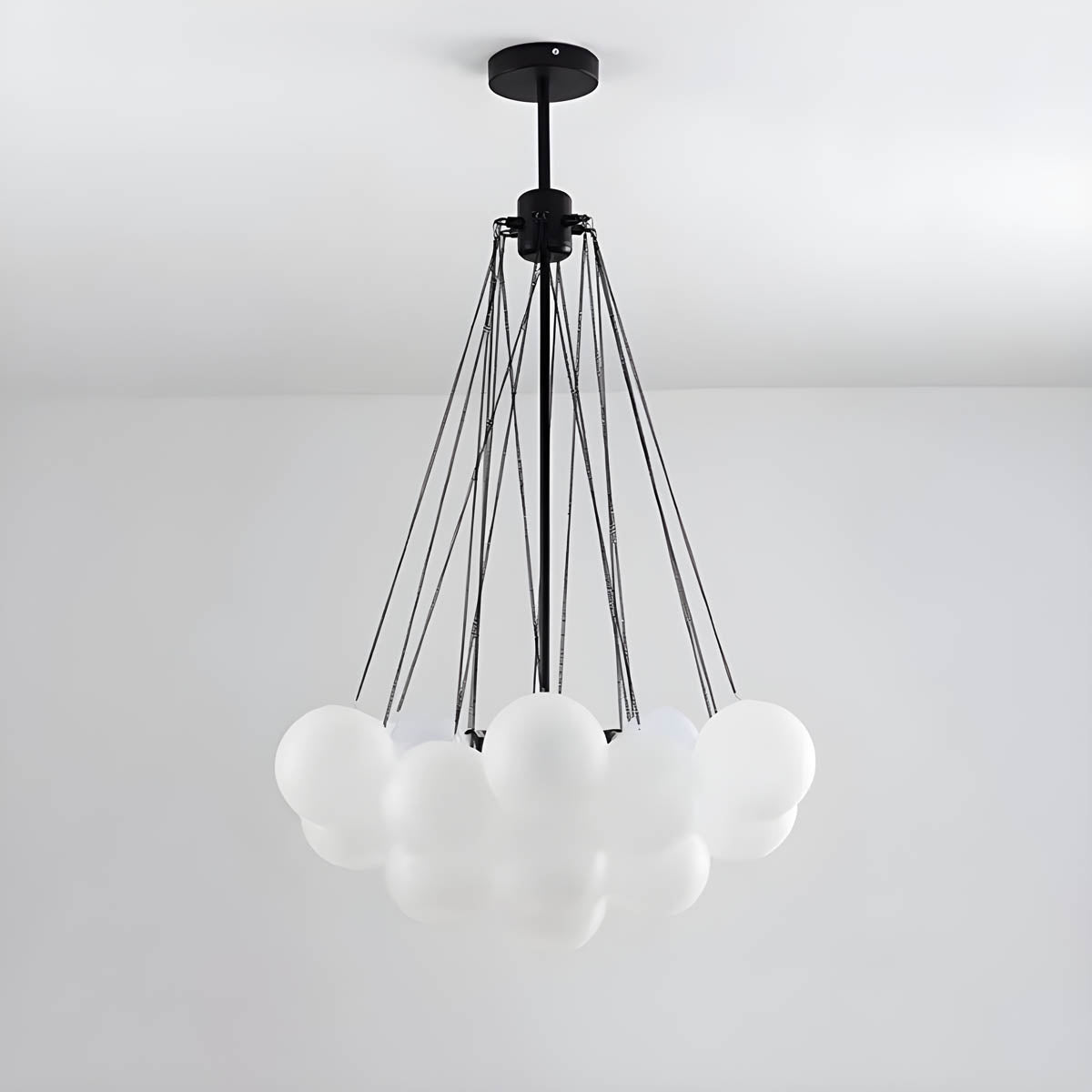 Tilden Beam Glass Cluster Chandelier — gallery image 12