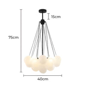 Tilden Beam Glass Cluster Chandelier — gallery image 18