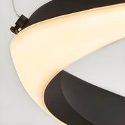 Reed Beam Acrylic Ring Chandelier — gallery image 23