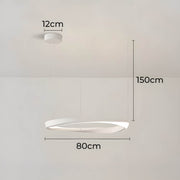 Reed Beam Acrylic Ring Chandelier — gallery image 14