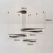 Reed Beam Acrylic Ring Chandelier — gallery image 24