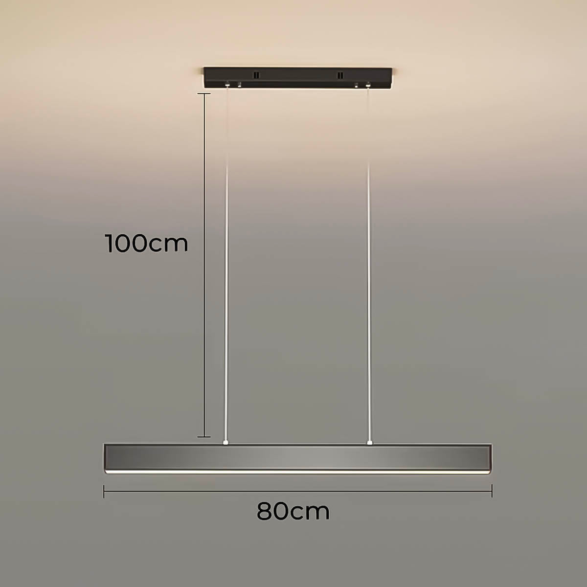 Fenwick Beam Acrylic Linear Chandelier — gallery image 14