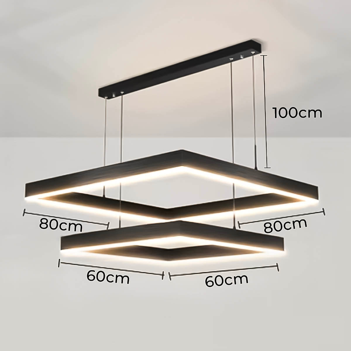 Fenwick Beam Acrylic Linear Chandelier — gallery image 24
