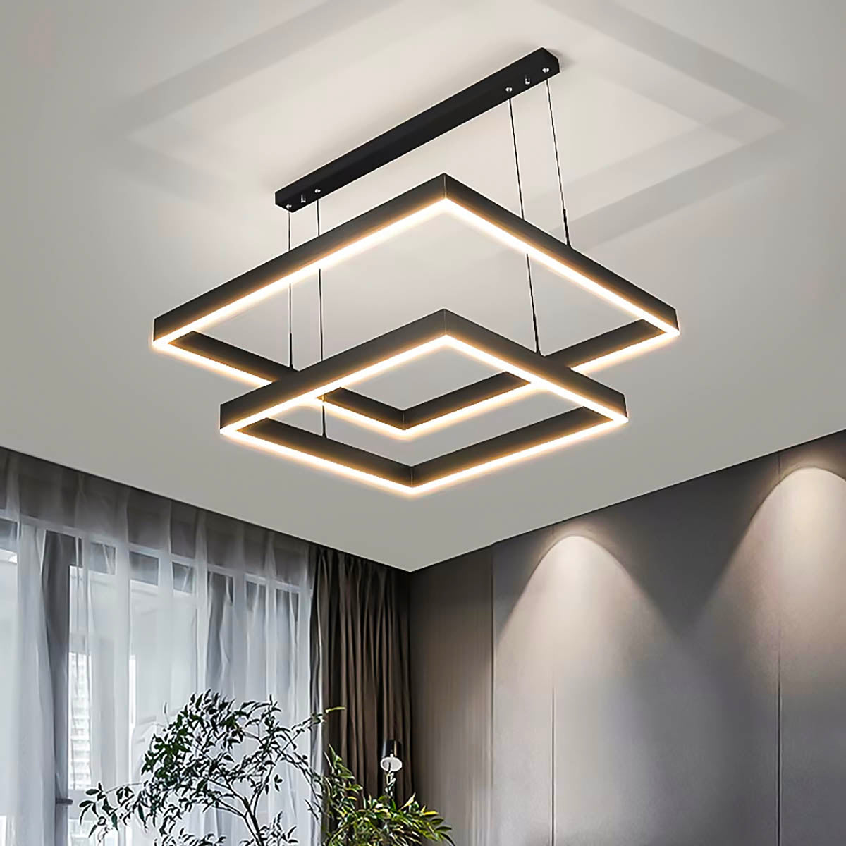 Fenwick Beam Acrylic Linear Chandelier — gallery image 2