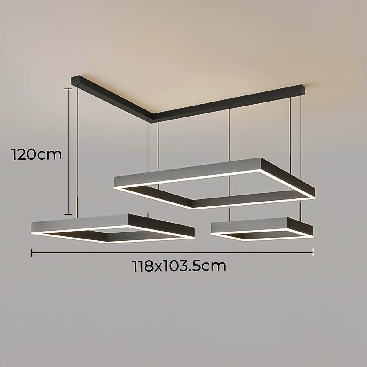 Fenwick Beam Acrylic Linear Chandelier — gallery image 21