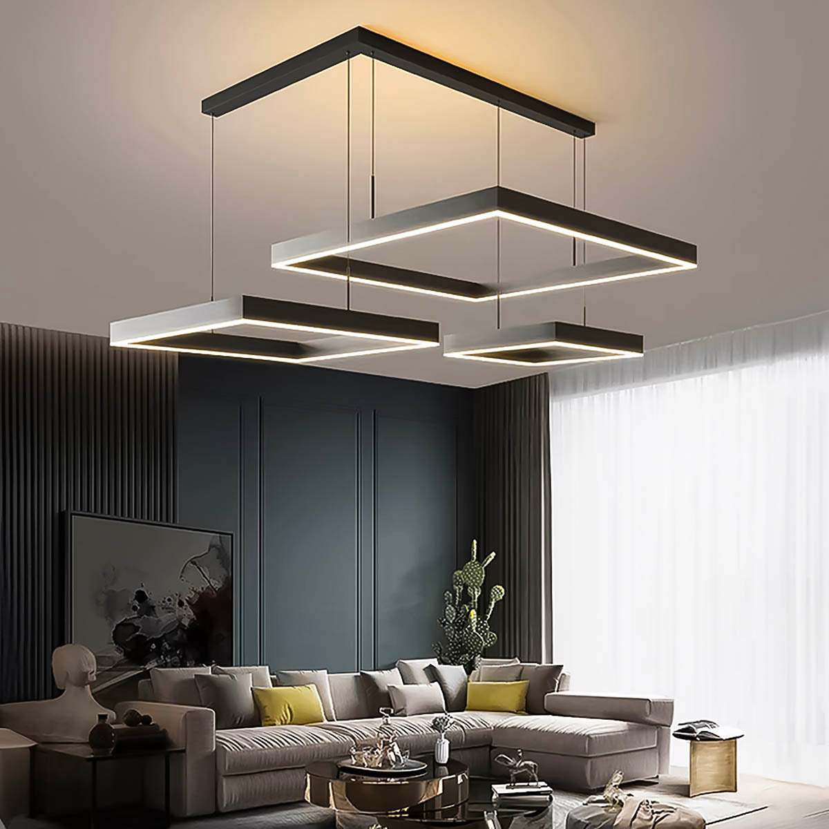 Fenwick Beam Acrylic Linear Chandelier — gallery image 7