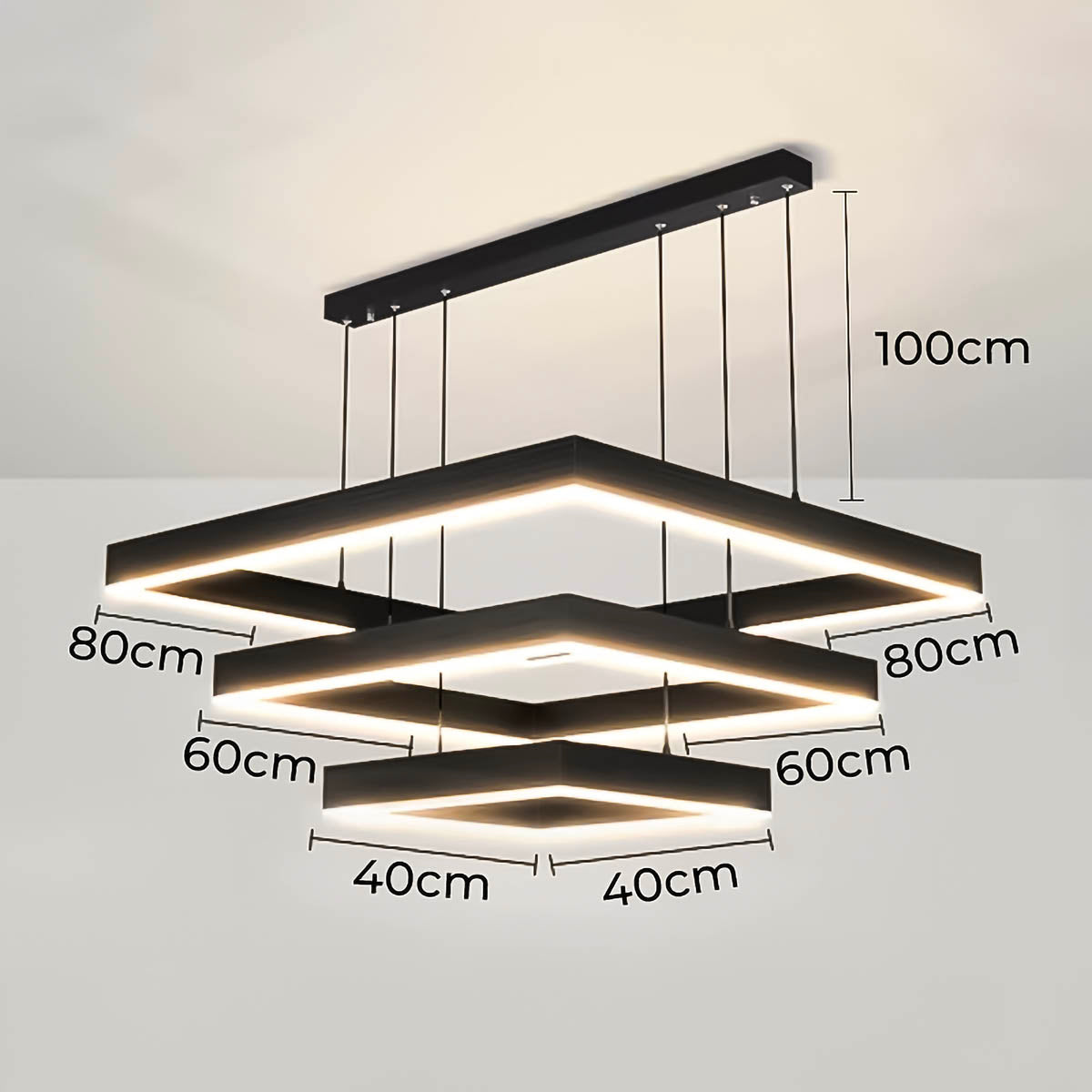 Fenwick Beam Acrylic Linear Chandelier — gallery image 22