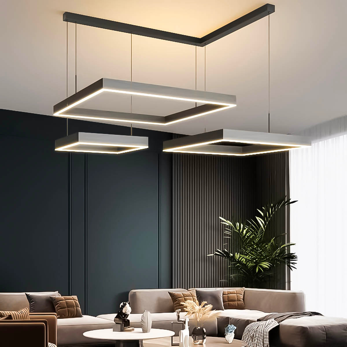 Fenwick Beam Acrylic Linear Chandelier — gallery image 8