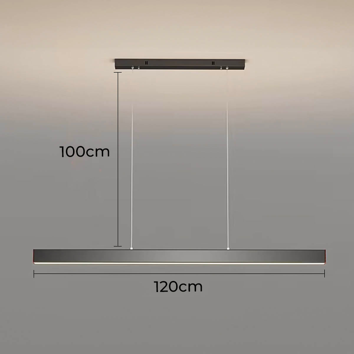 Fenwick Beam Acrylic Linear Chandelier — gallery image 16