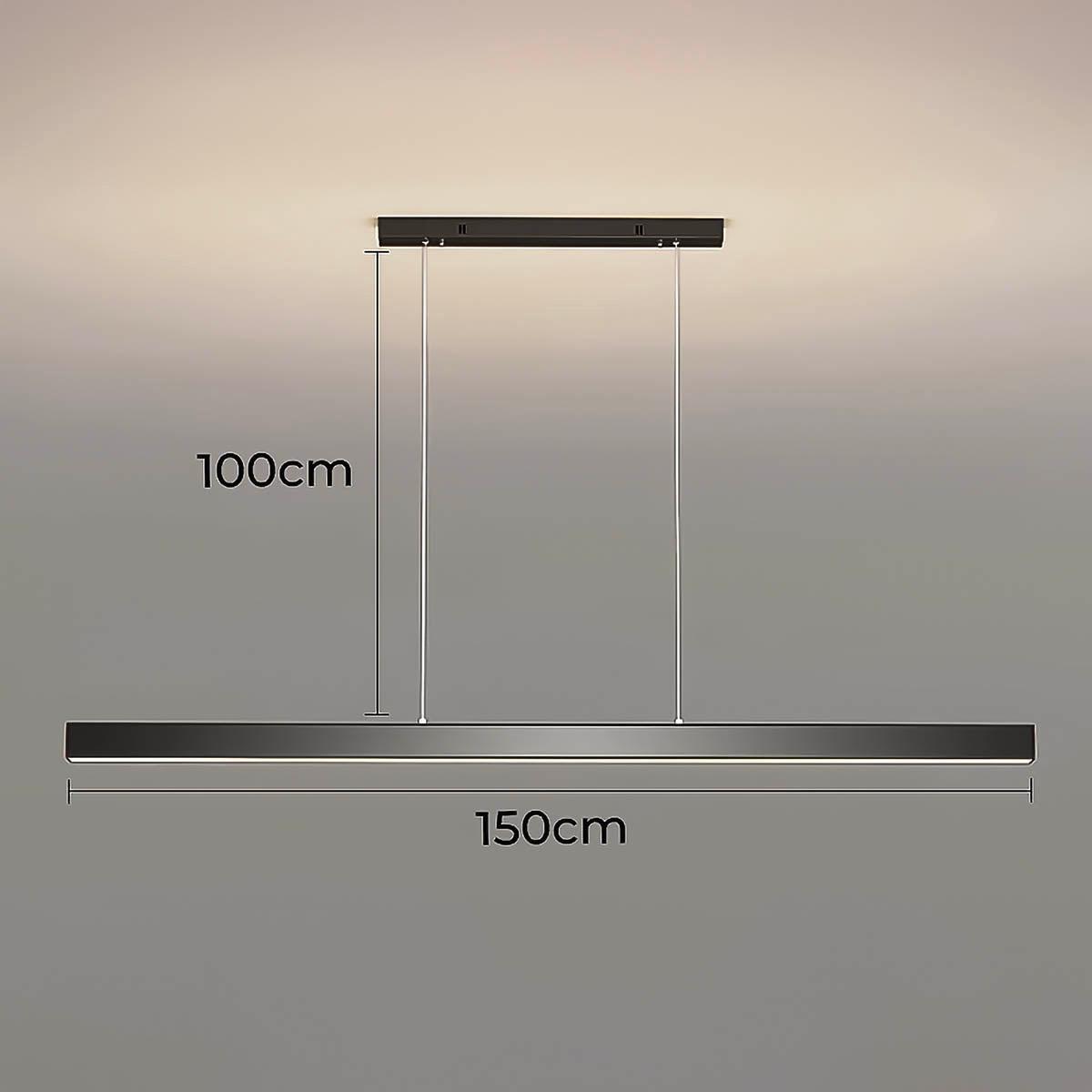 Fenwick Beam Acrylic Linear Chandelier — gallery image 17