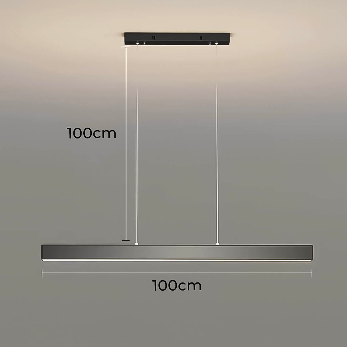 Fenwick Beam Acrylic Linear Chandelier — gallery image 15