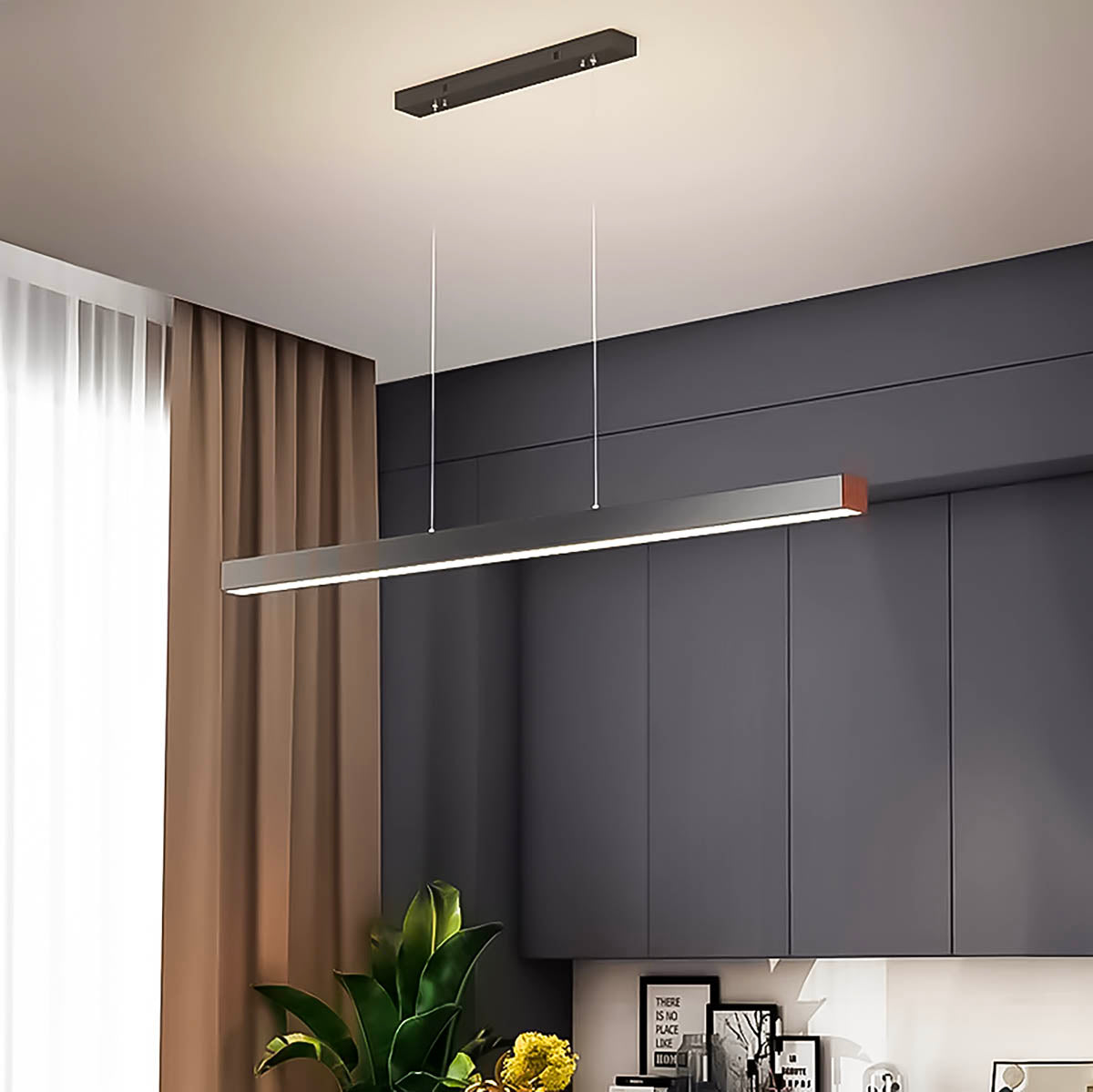 Fenwick Beam Acrylic Linear Chandelier — gallery image 4