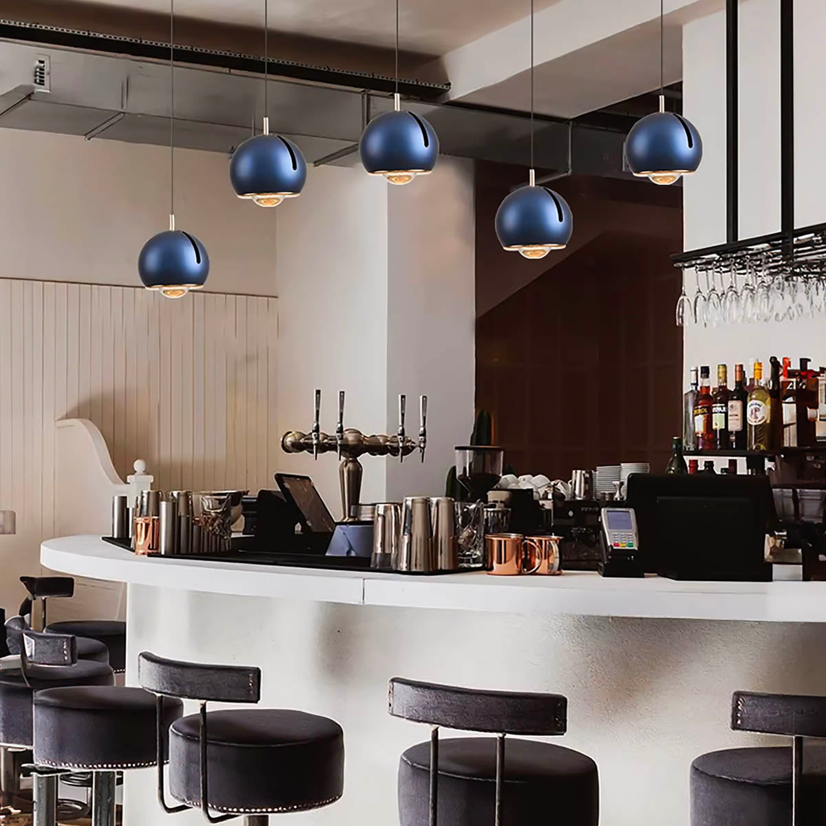 Marlow Beam Glass Pendant Light — gallery image 6