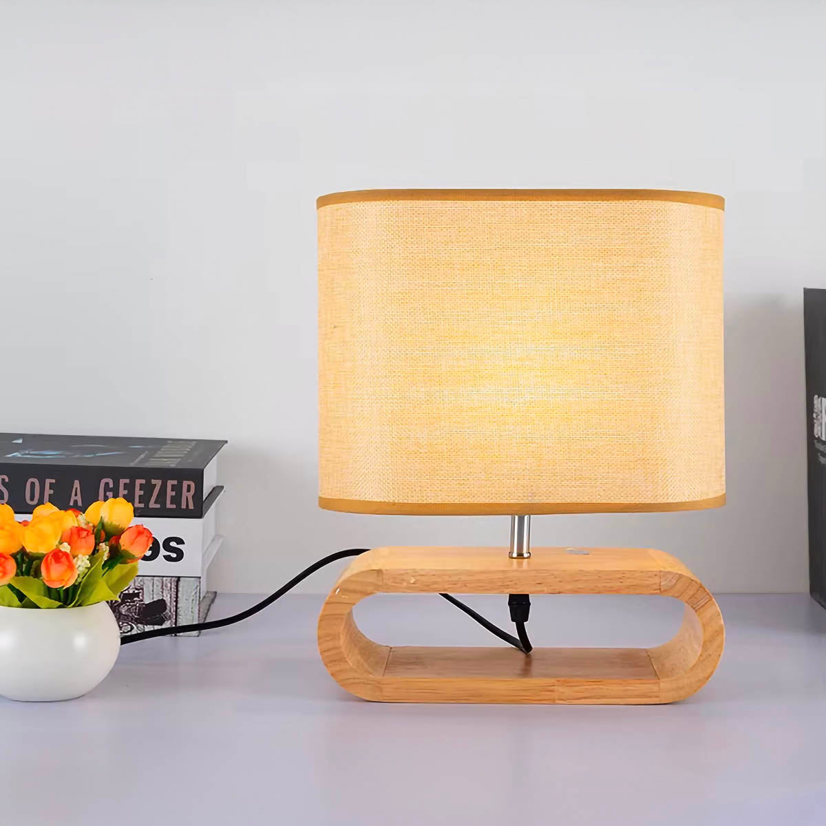 Brier Beam Wood Table Lamp — gallery image 6