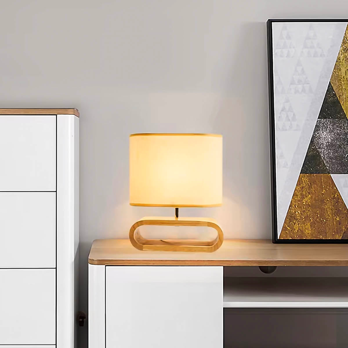 Brier Beam Wood Table Lamp — gallery image 3