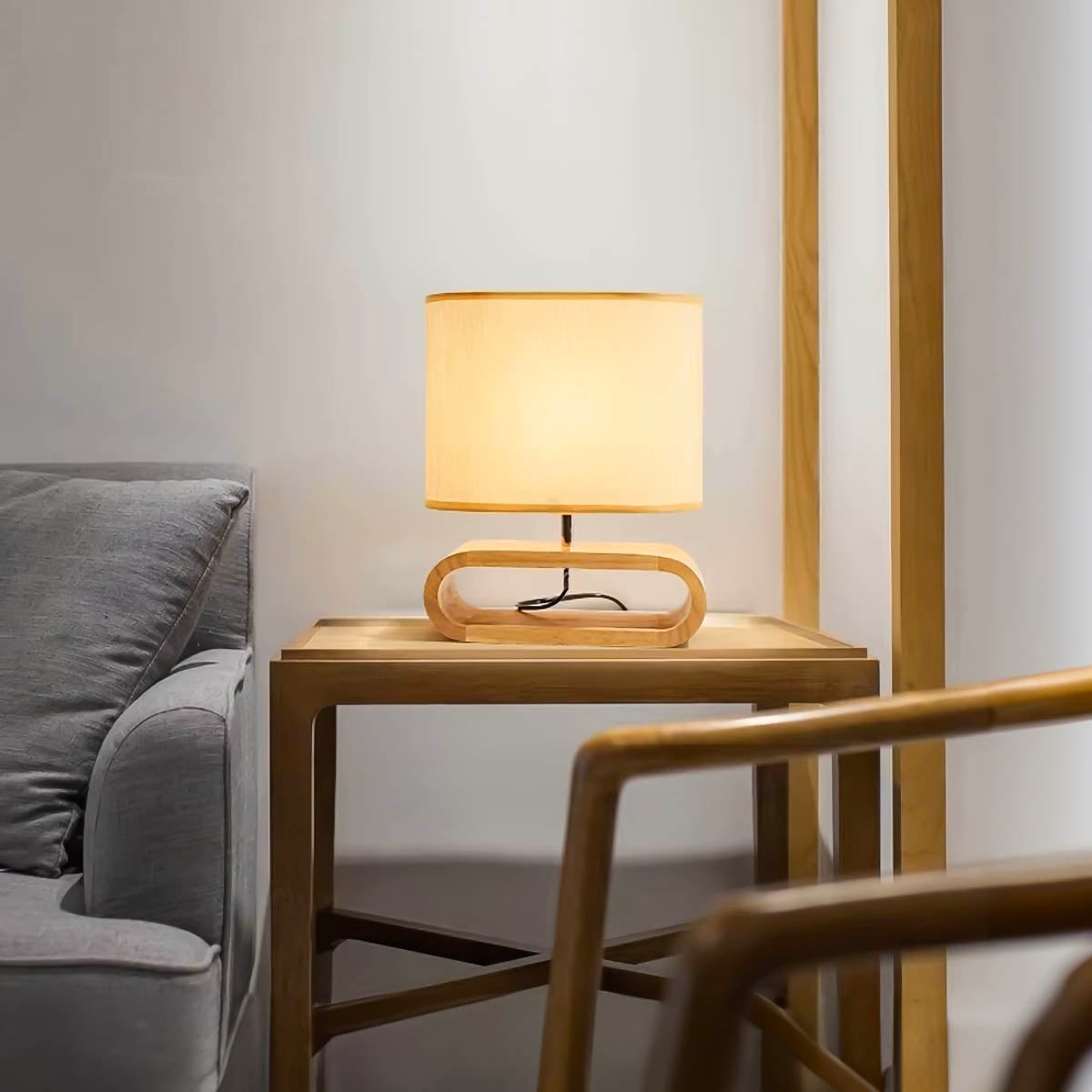 Brier Beam Wood Table Lamp — gallery image 9