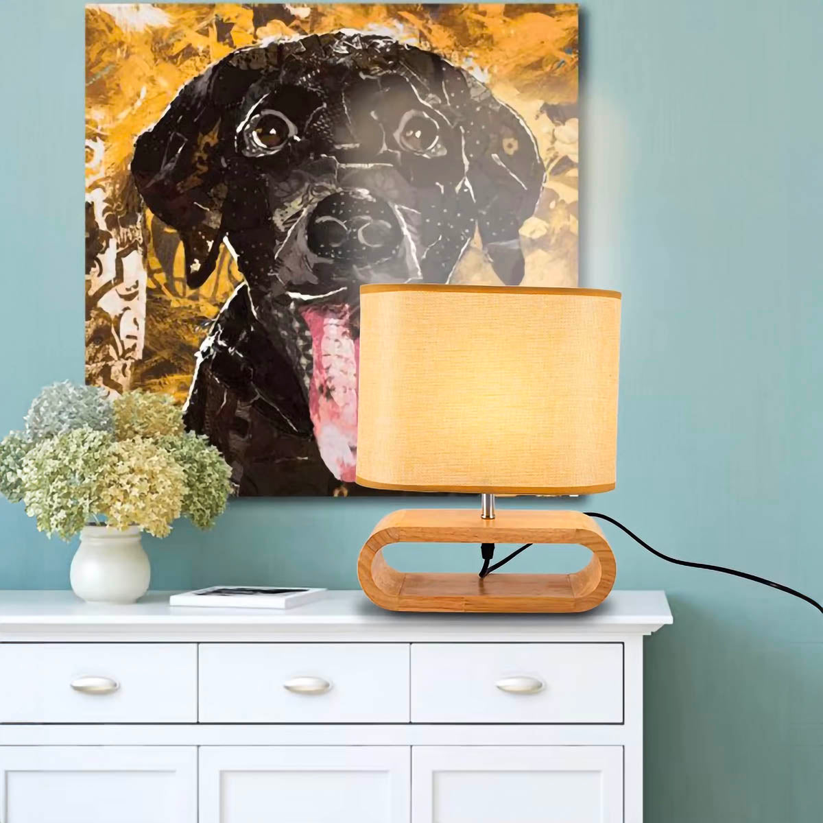 Brier Beam Wood Table Lamp — gallery image 5