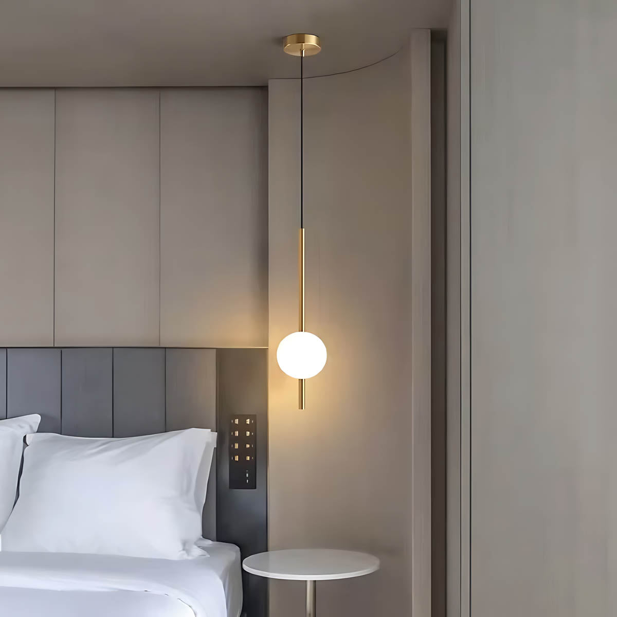 Birch Beam Glass Pendant Light — gallery image 7