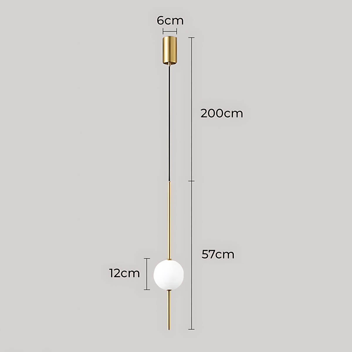 Birch Beam Glass Pendant Light — gallery image 14
