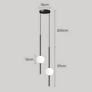 Birch Beam Glass Pendant Light — gallery image 15
