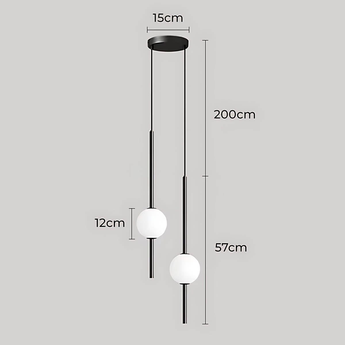 Birch Beam Glass Pendant Light — gallery image 15