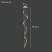 Sequoia Beam Crystal Chandelier — gallery image 19