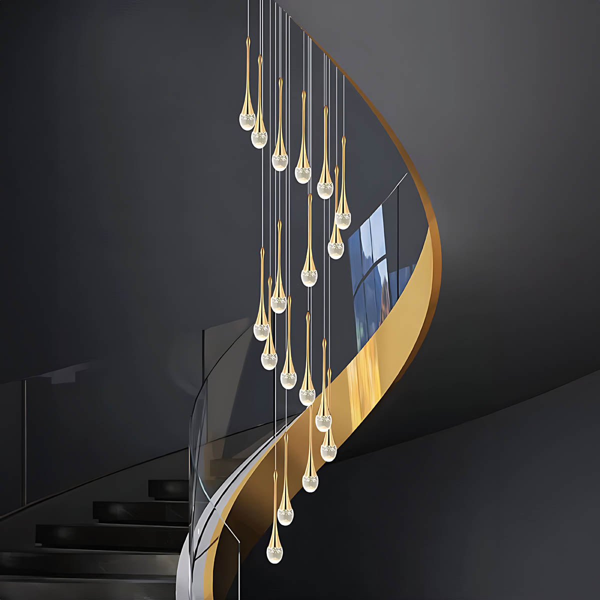 Sequoia Beam Crystal Chandelier — gallery image 4