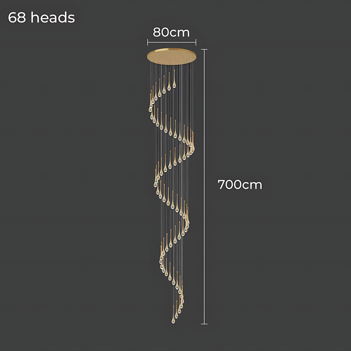 Sequoia Beam Crystal Chandelier — gallery image 21