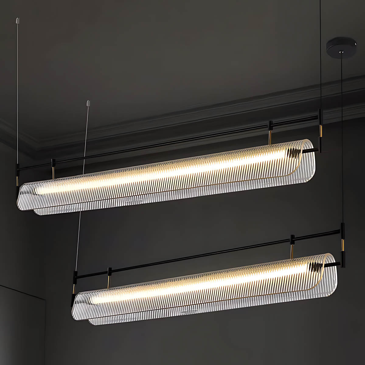 Clover Beam Acrylic Pendant Light — gallery image 11