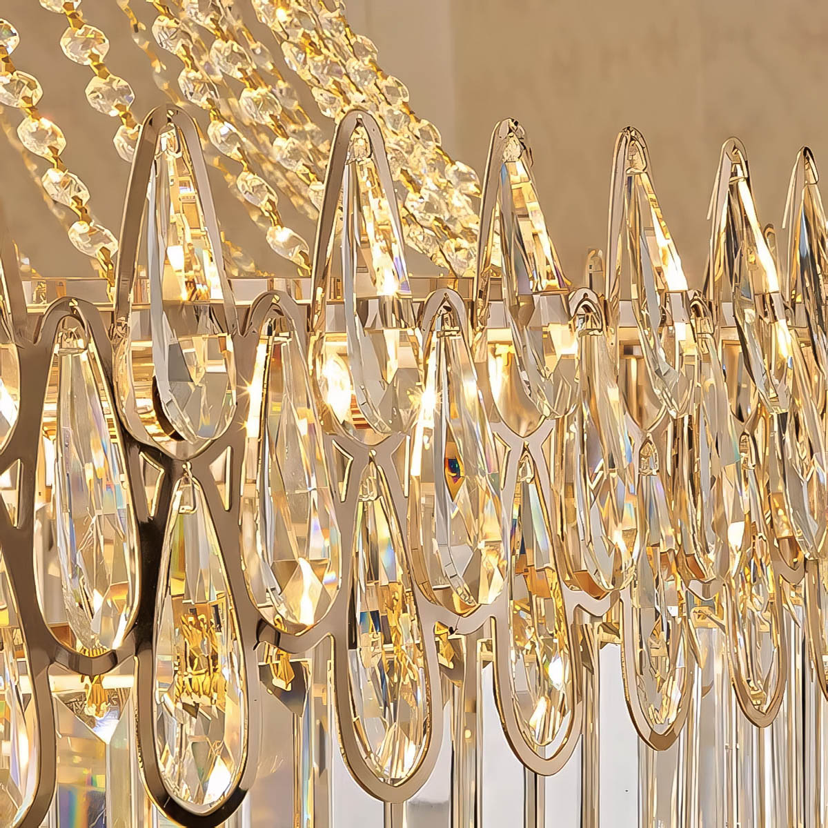 Hazel Beam Crystal Chandelier — gallery image 10
