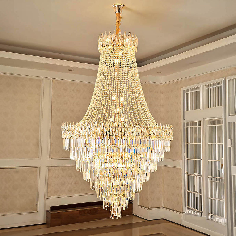 Hazel Beam Crystal Chandelier — gallery image 4
